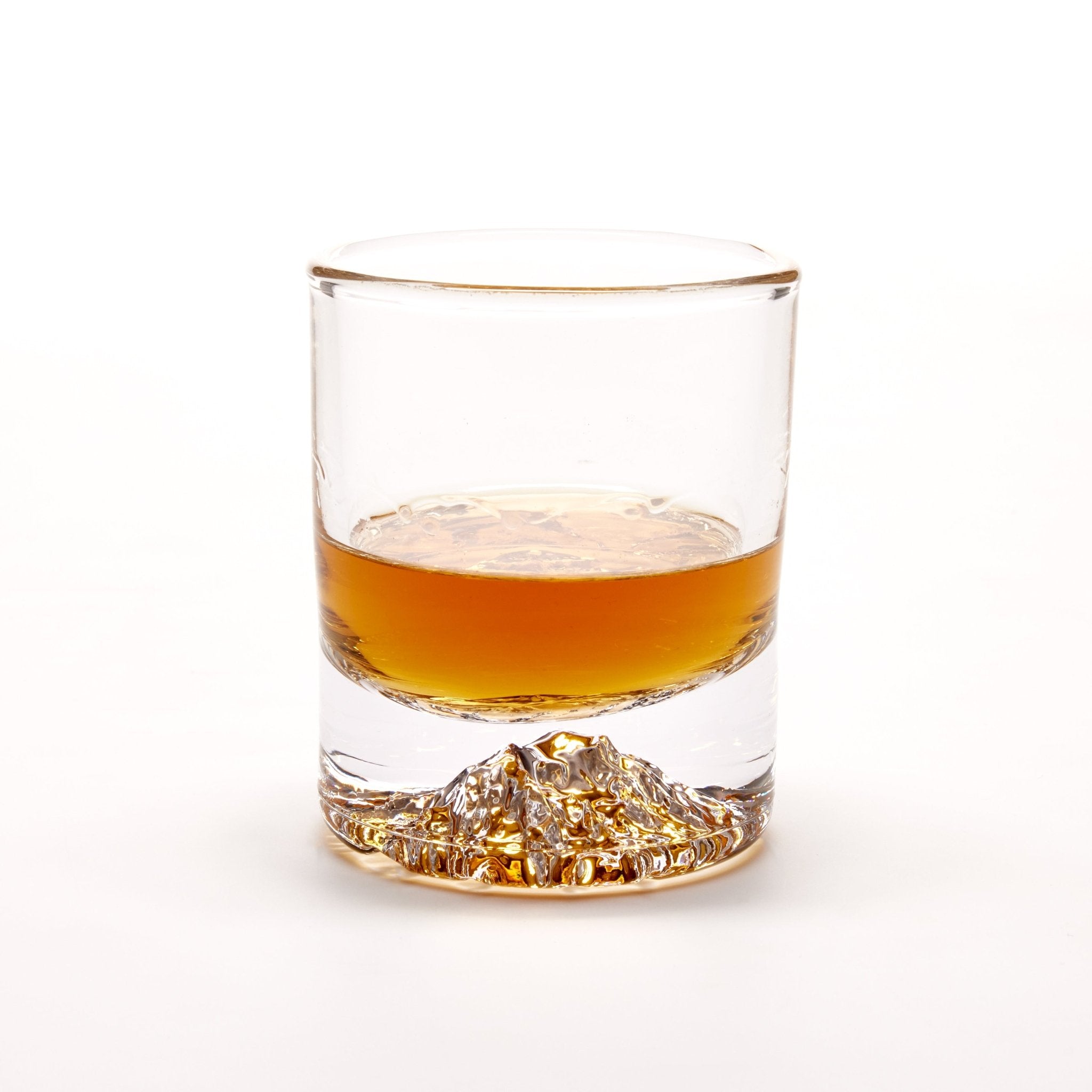 North Drinkware The Heavy Bottom Mt. Rainier Tumbler | Handblown Mountain Whiskey Glass