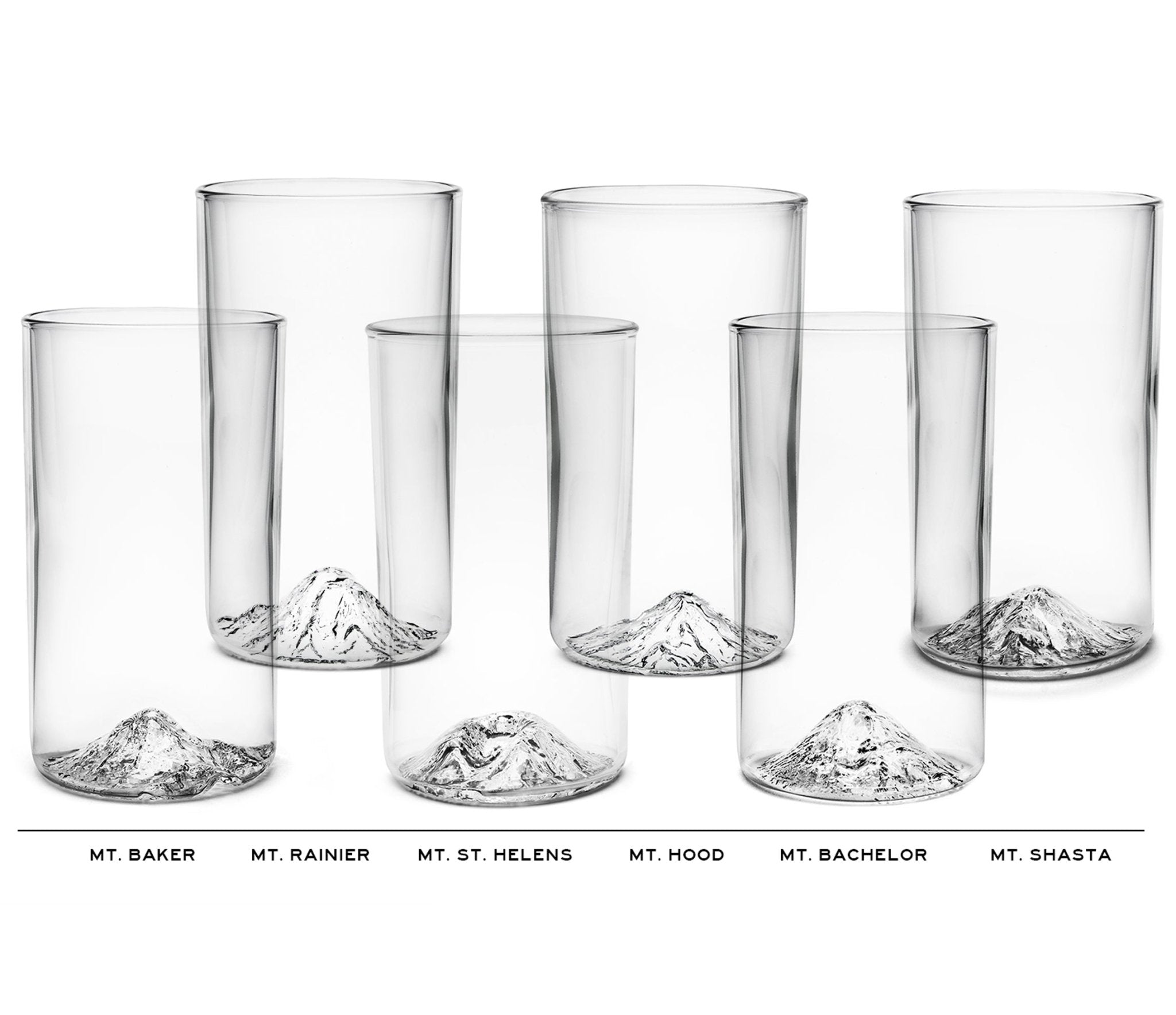 The Cascade Pint Six Pack | Handblown Mountain Beer glasses
