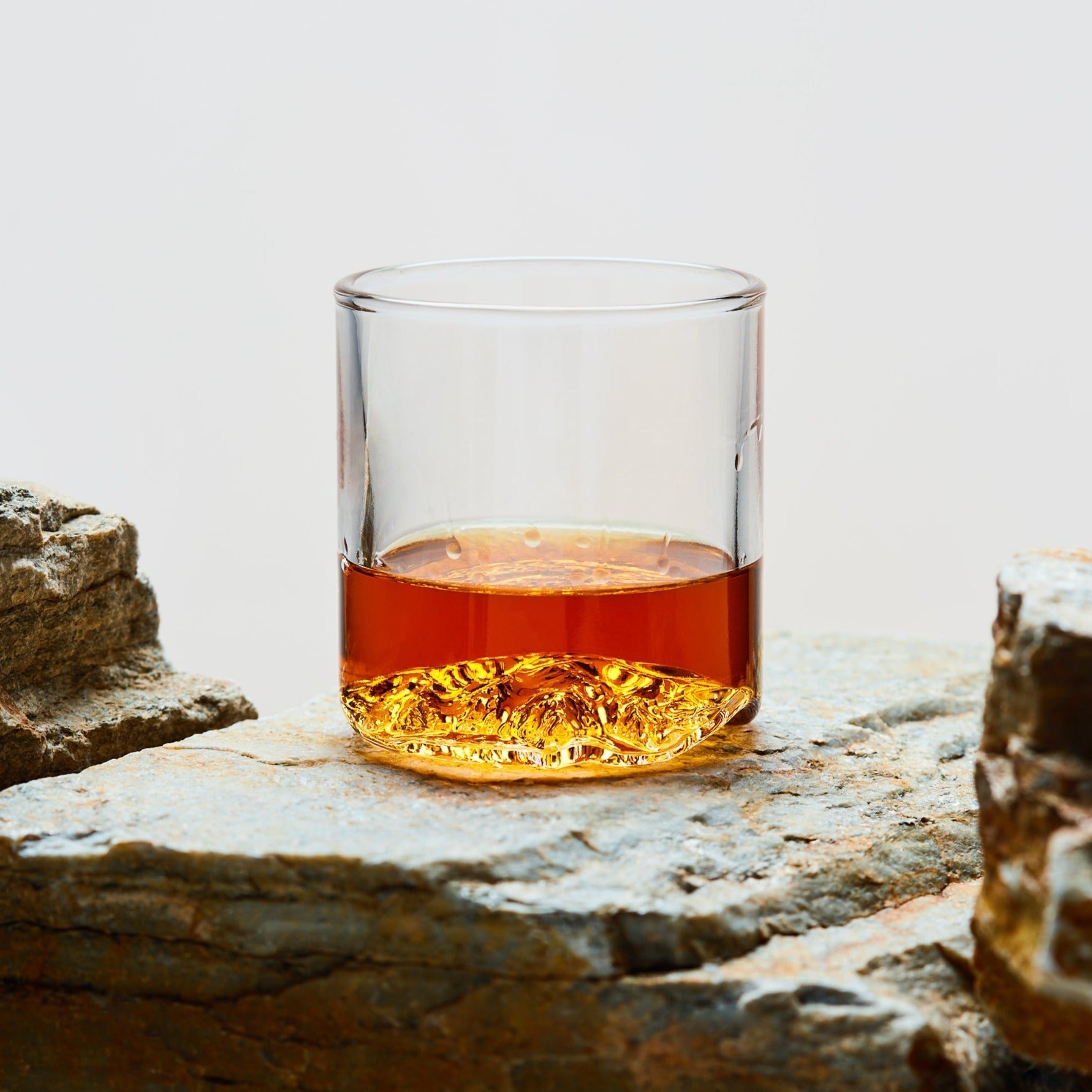 The Wasatch Tumbler | Handblown Mountain Whiskey Glass Made