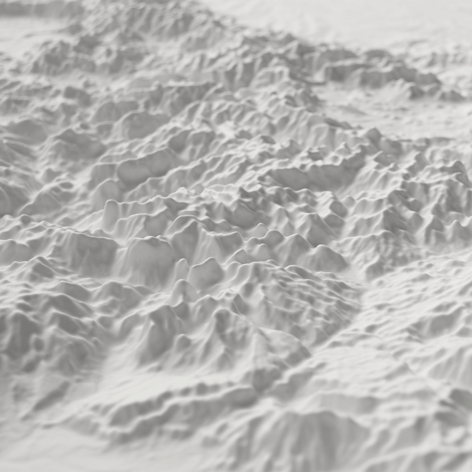 Colorado - White 3D Raised Relief Map