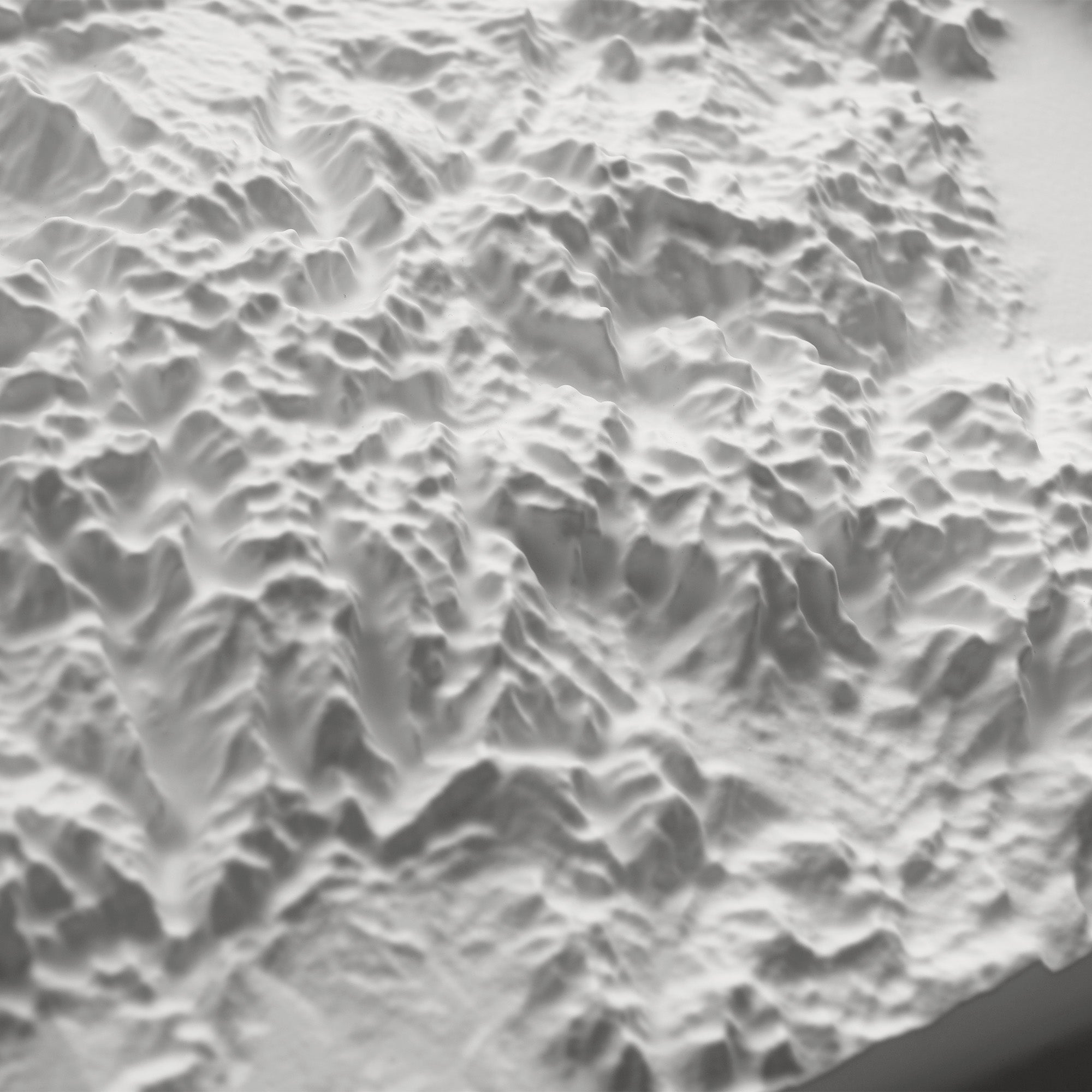 Colorado - White 3D Raised Relief Map