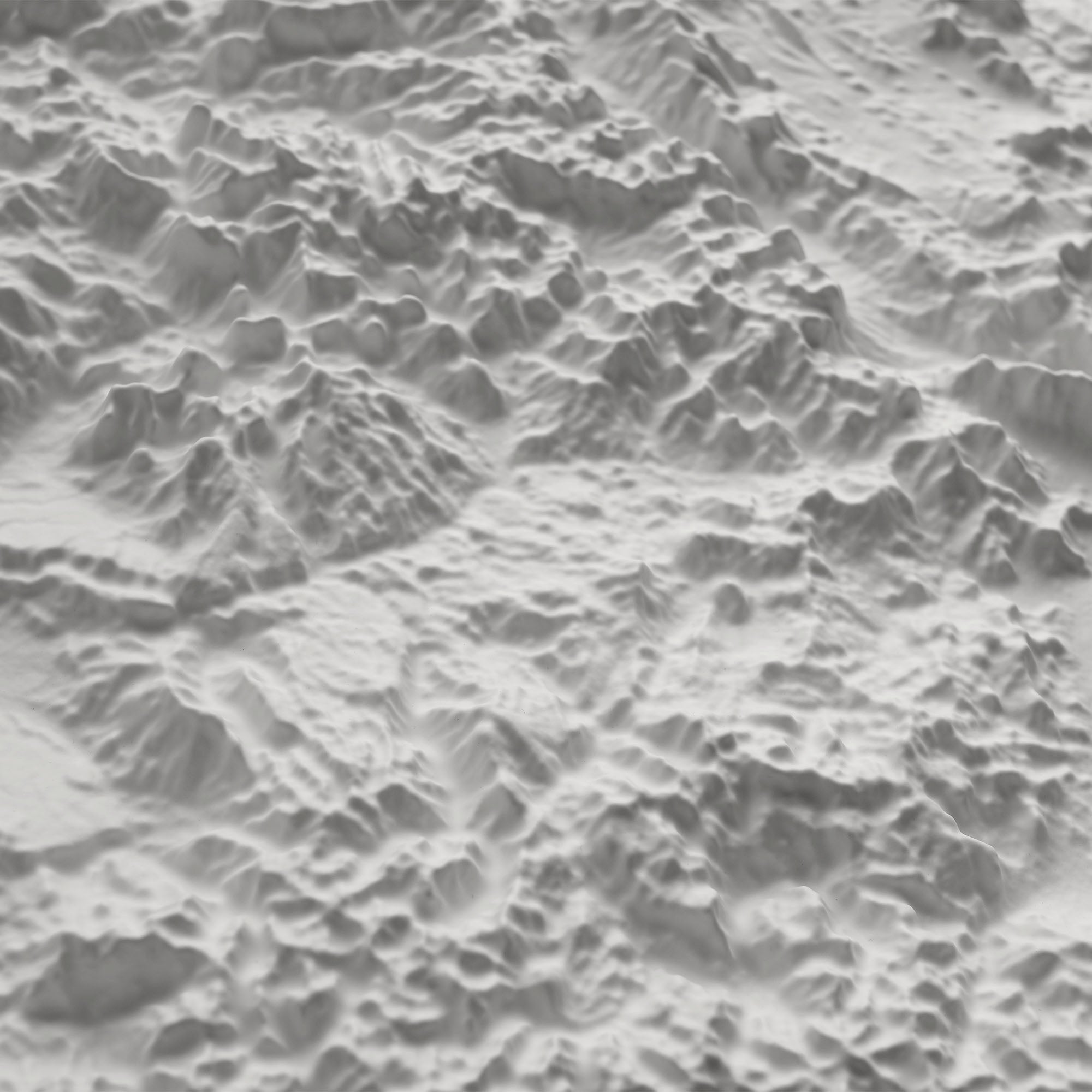 Colorado - White 3D Raised Relief Map