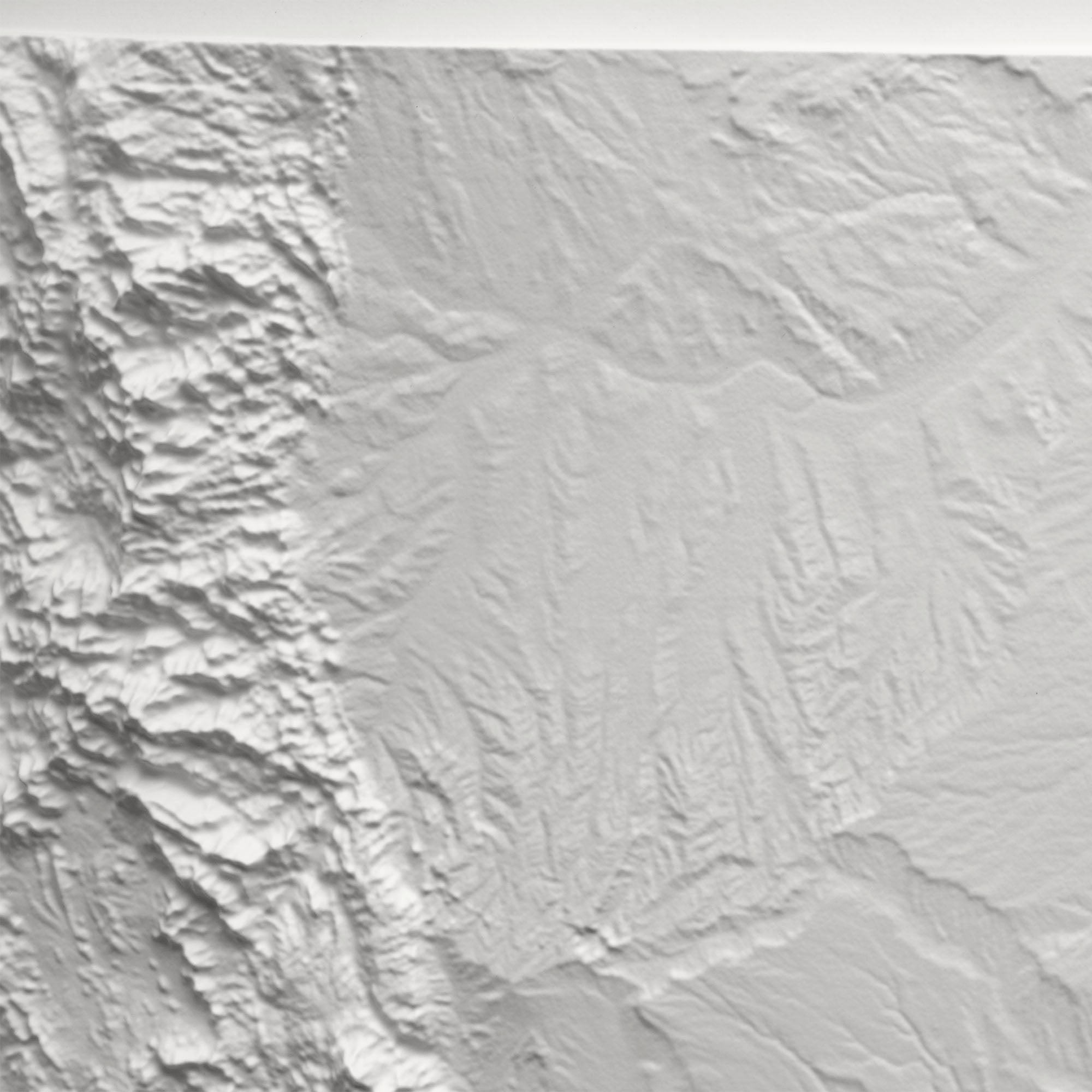 Colorado - White 3D Raised Relief Map