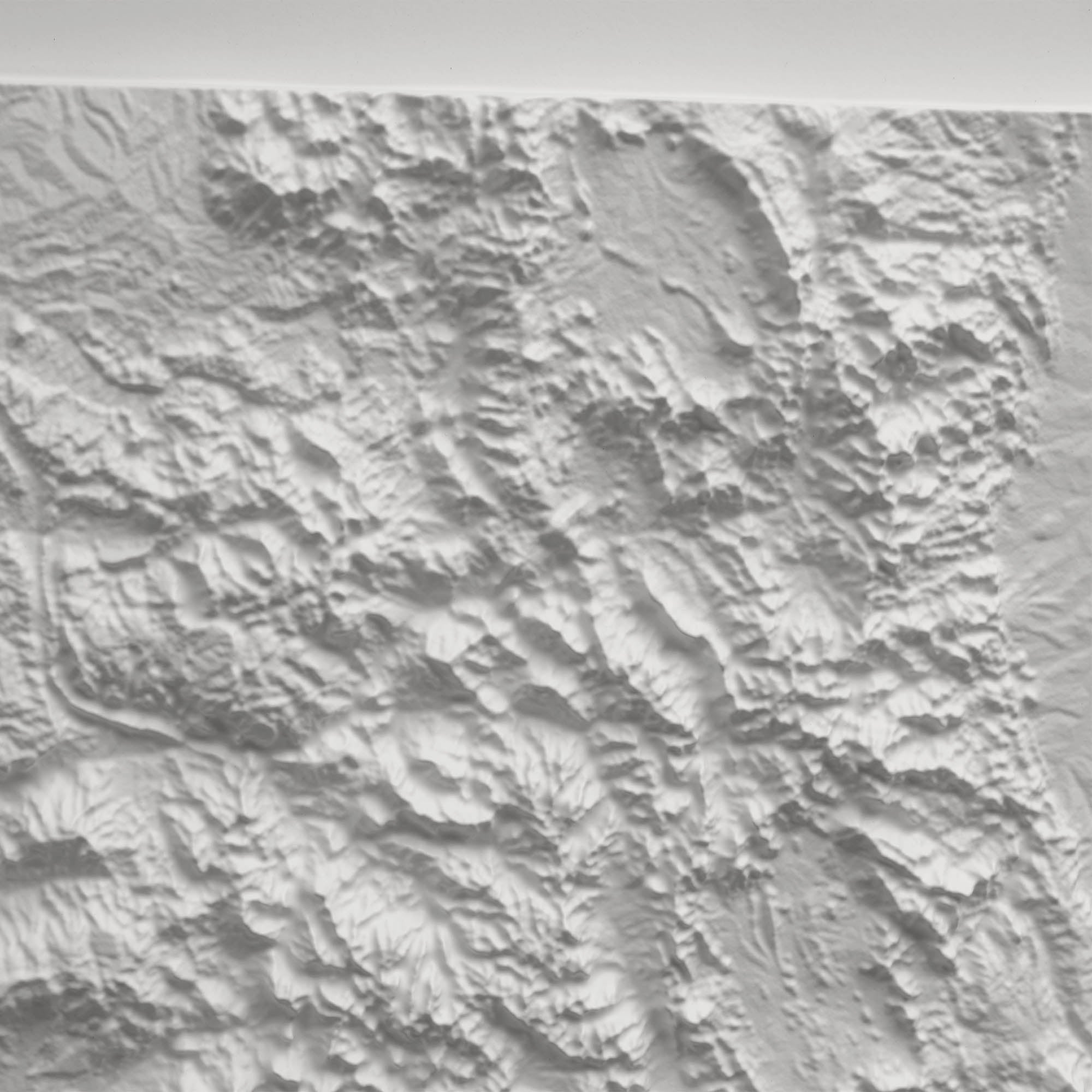 Colorado - White 3D Raised Relief Map