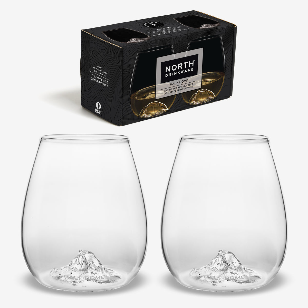 Half Dome Wine Glass Set of 2