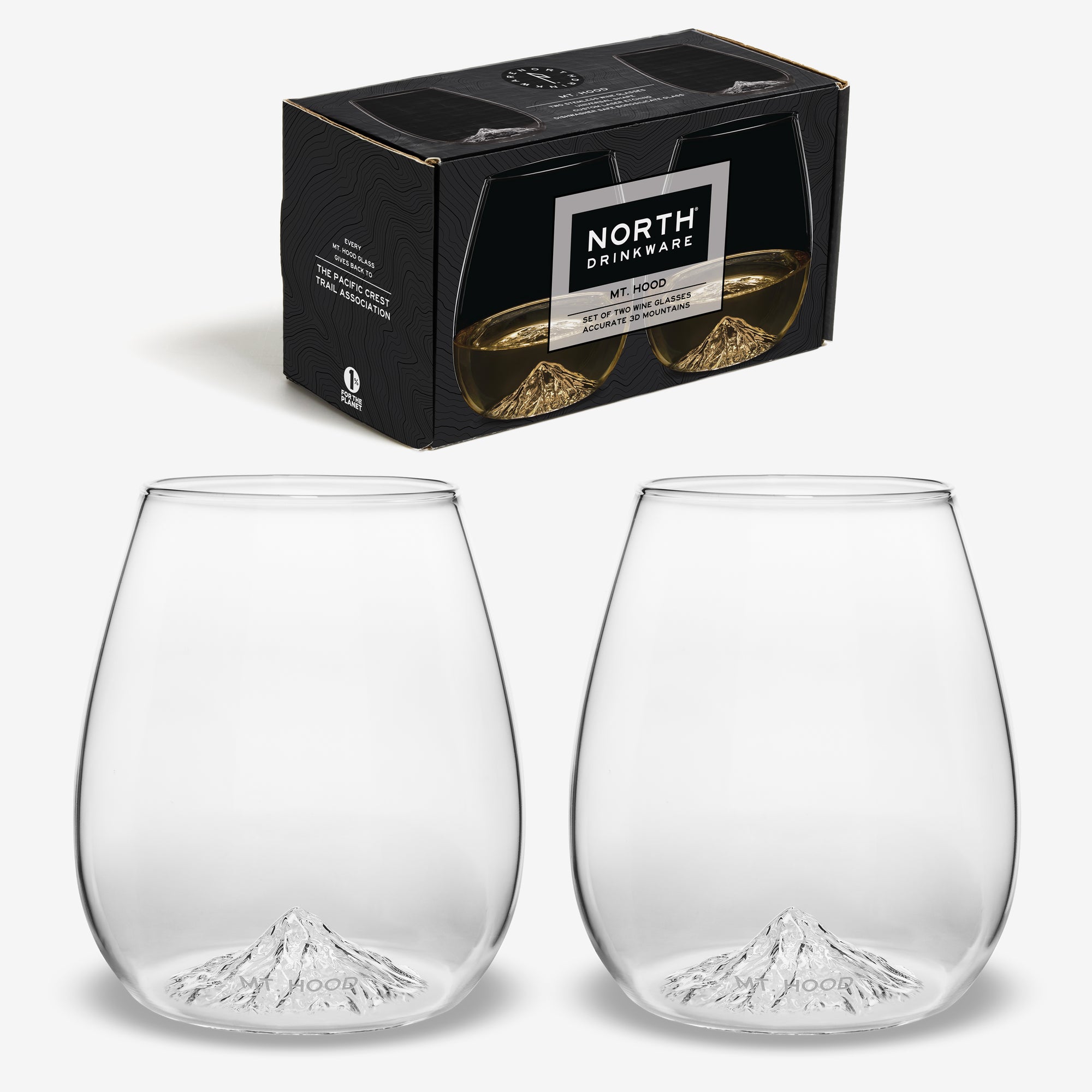 Mt. Hood Wine Glass Set of 2