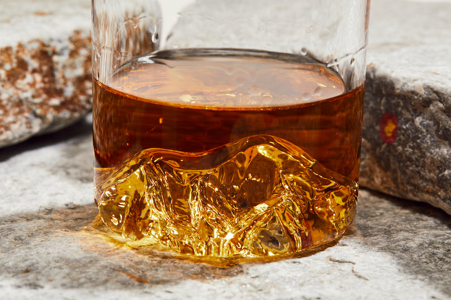 The Maroon Bells Tumbler | Handblown Mountain Whiskey Glass Made in USA