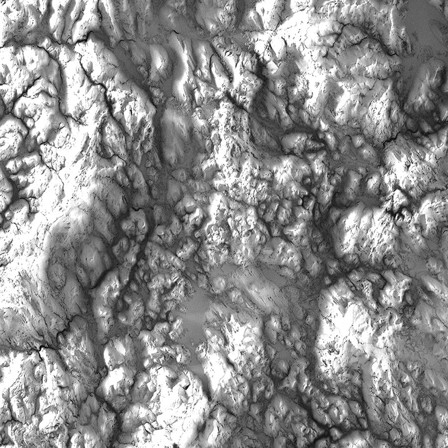 New Hampshire Elevation Map - No Frame