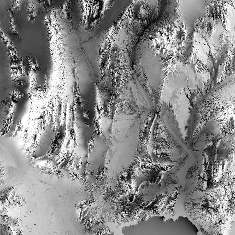 Nevada Elevation Map - No Frame