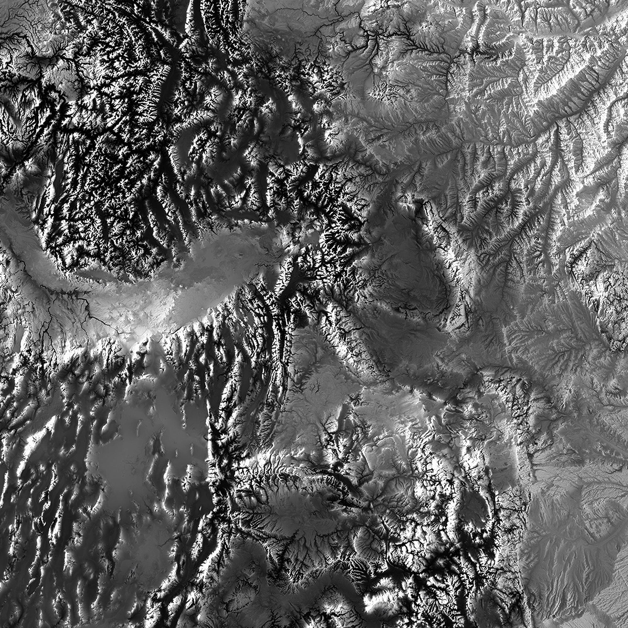 USA Elevation Map - No Frame