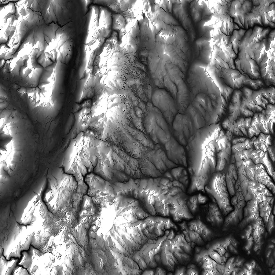 Vermont Elevation Map - No Frame