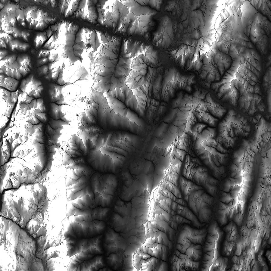 Vermont Elevation Map - No Frame