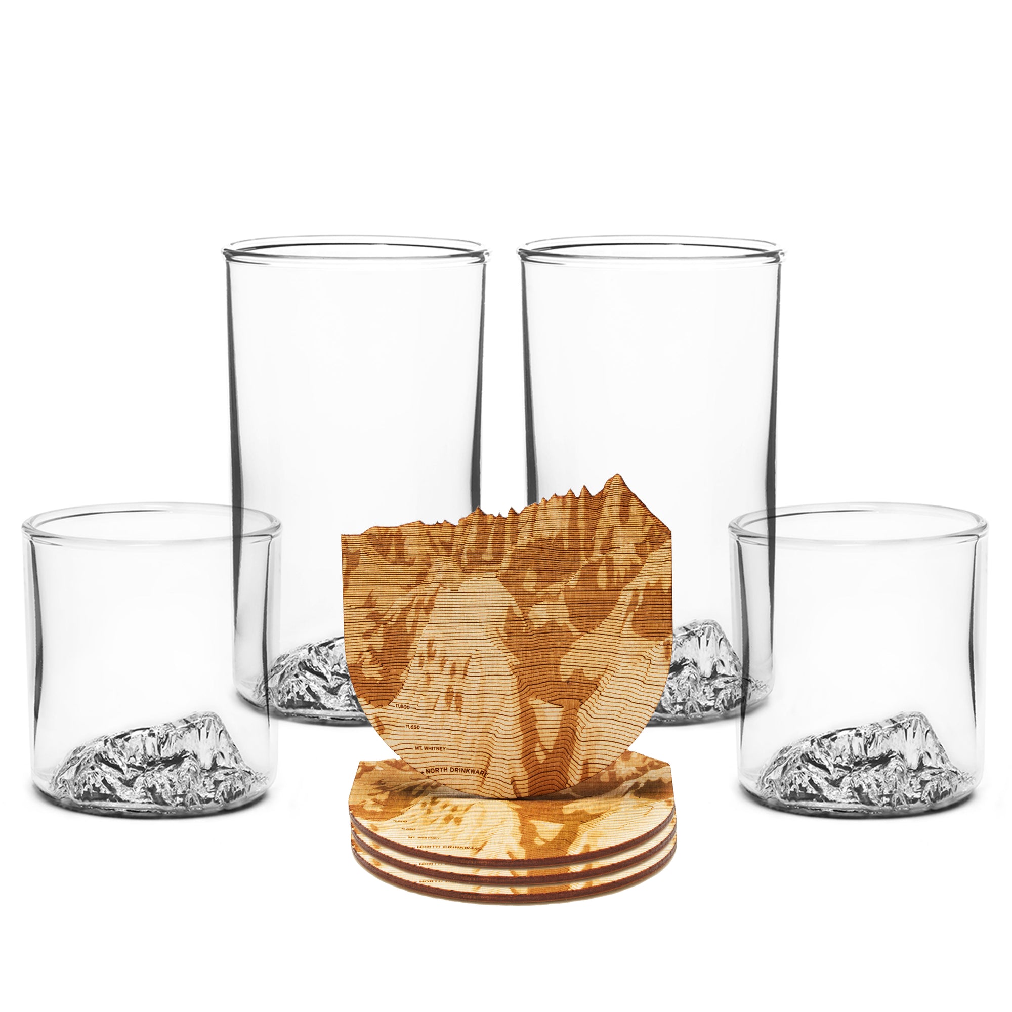 Glasses  Mountain Whiskey & Beer Handblown Glasses