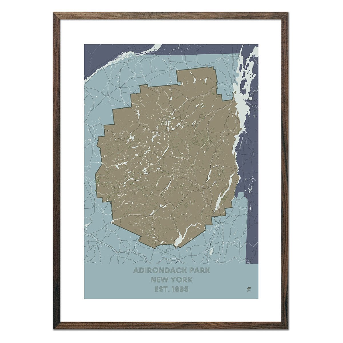 Adirondack Park Map - No Frame - North Drinkware