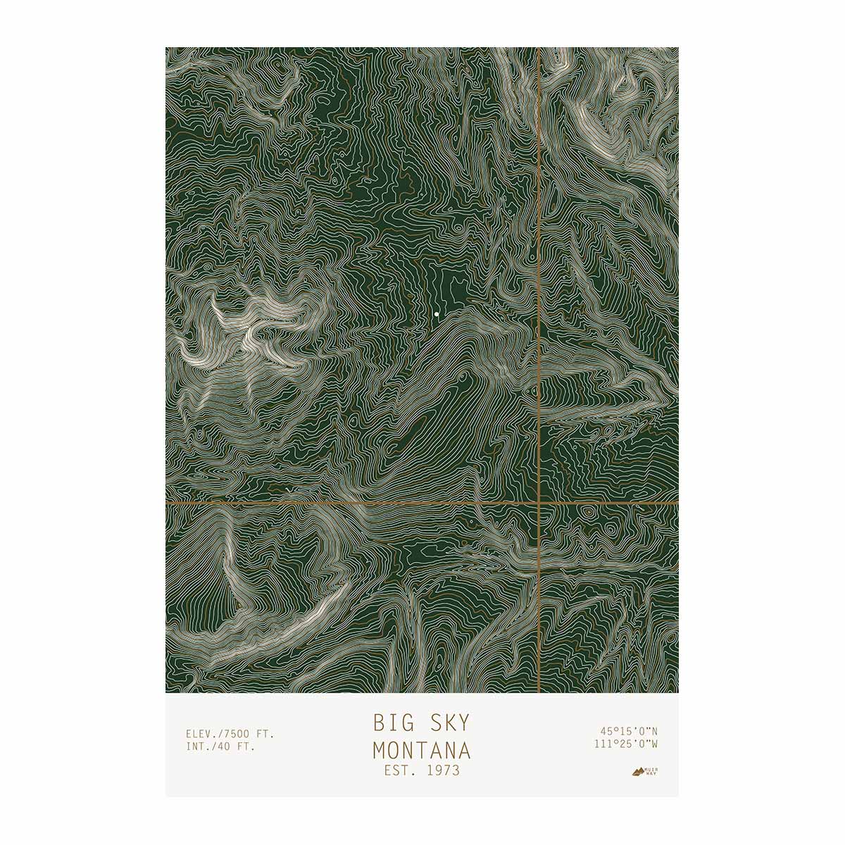 Big Sky, Montana - No Frame - North Drinkware