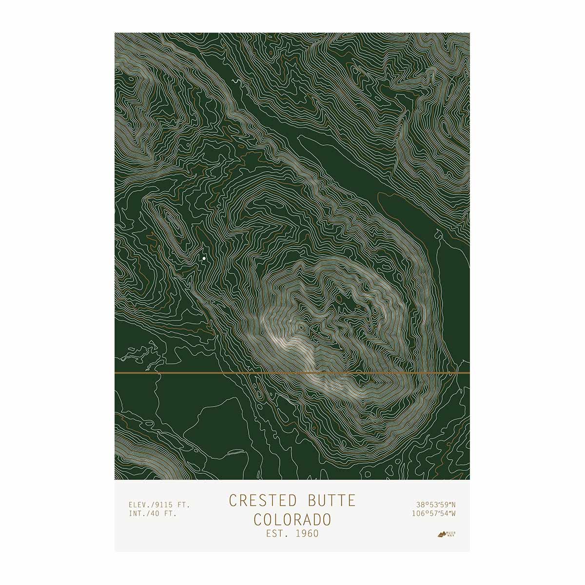 Crested Butte, Colorado - No Frame - North Drinkware