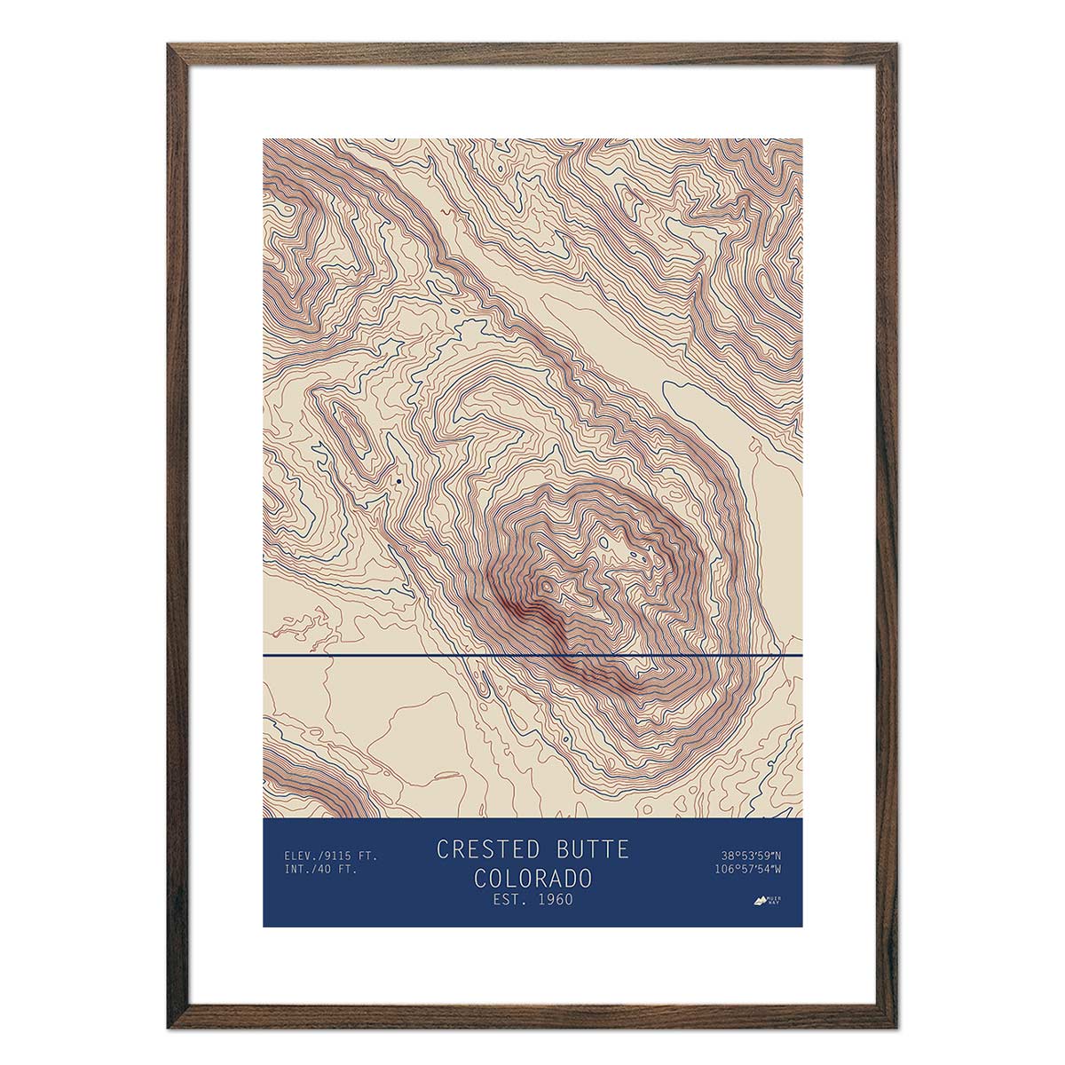 Crested Butte, Colorado - No Frame - North Drinkware