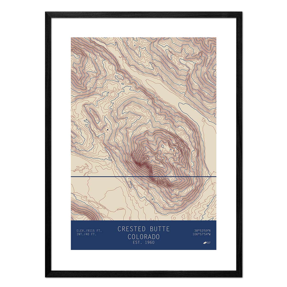 Crested Butte, Colorado - No Frame - North Drinkware