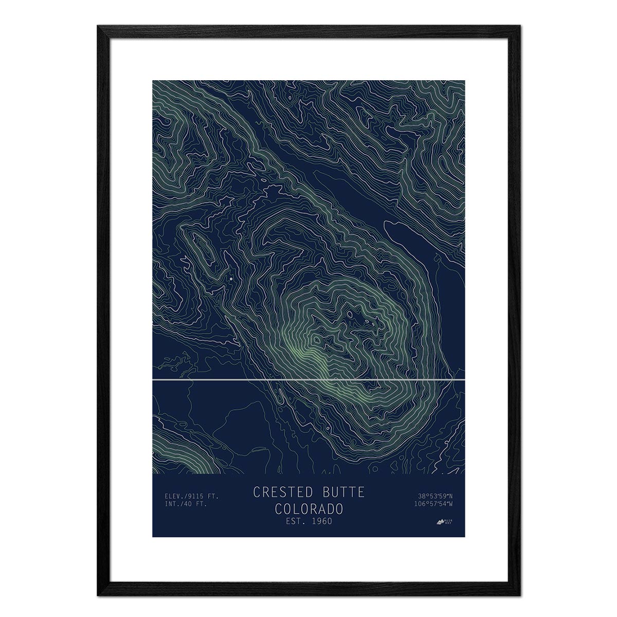 Crested Butte, Colorado - No Frame - North Drinkware