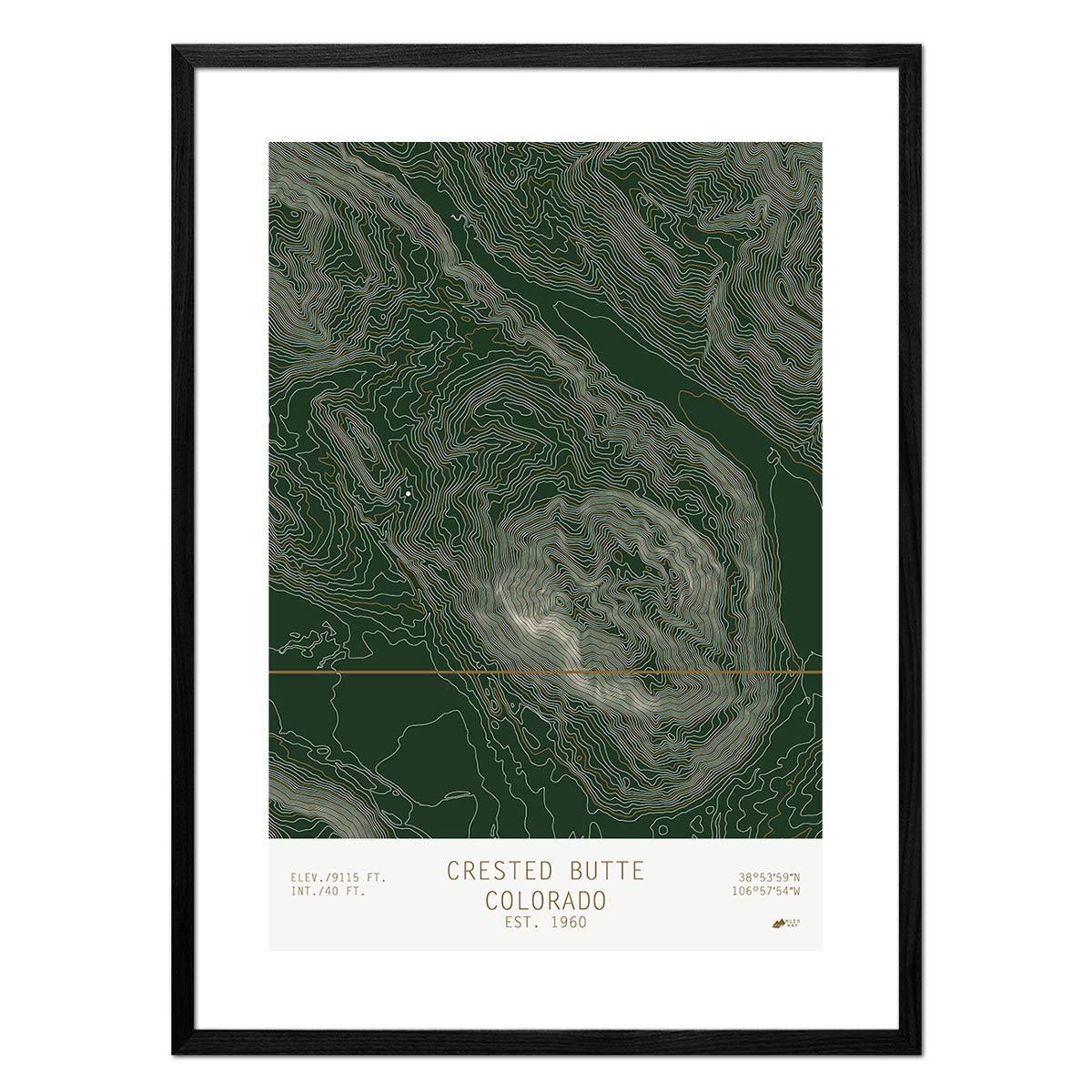 Crested Butte, Colorado - No Frame - North Drinkware