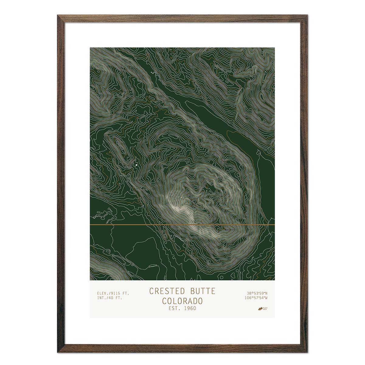 Crested Butte, Colorado - No Frame - North Drinkware