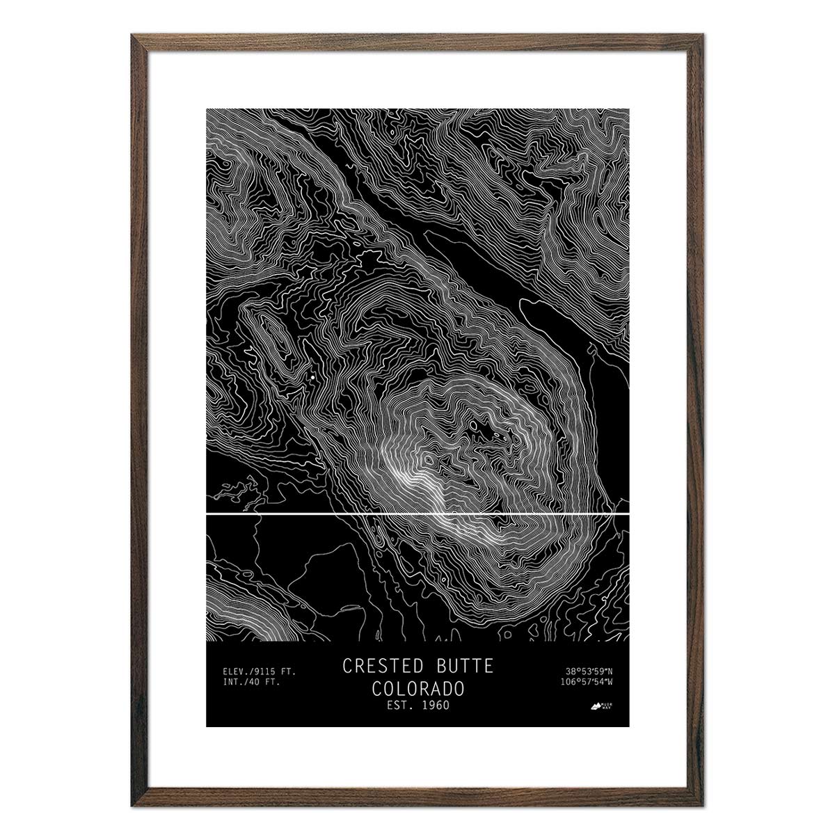 Crested Butte, Colorado - No Frame - North Drinkware