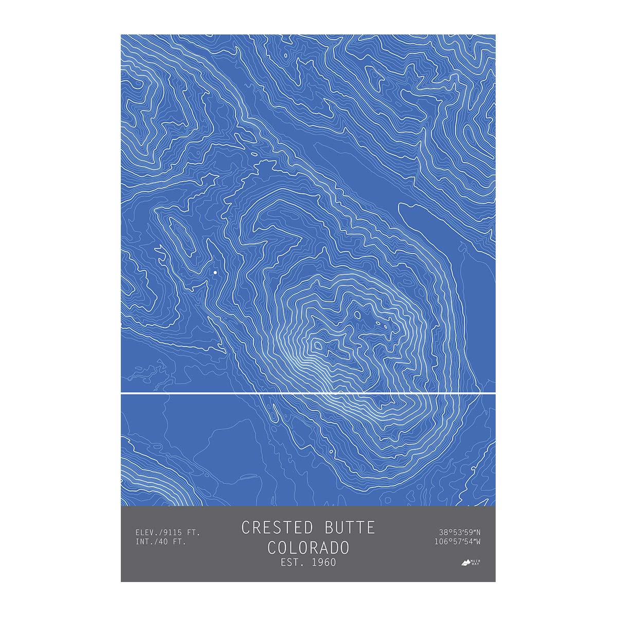 Crested Butte, Colorado - No Frame - North Drinkware