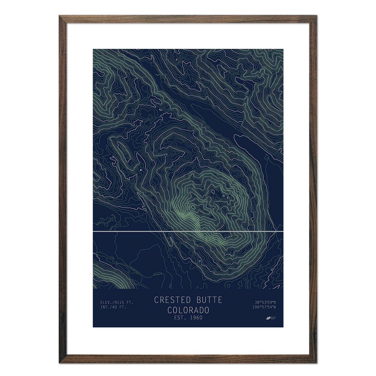 Crested Butte, Colorado - No Frame - North Drinkware