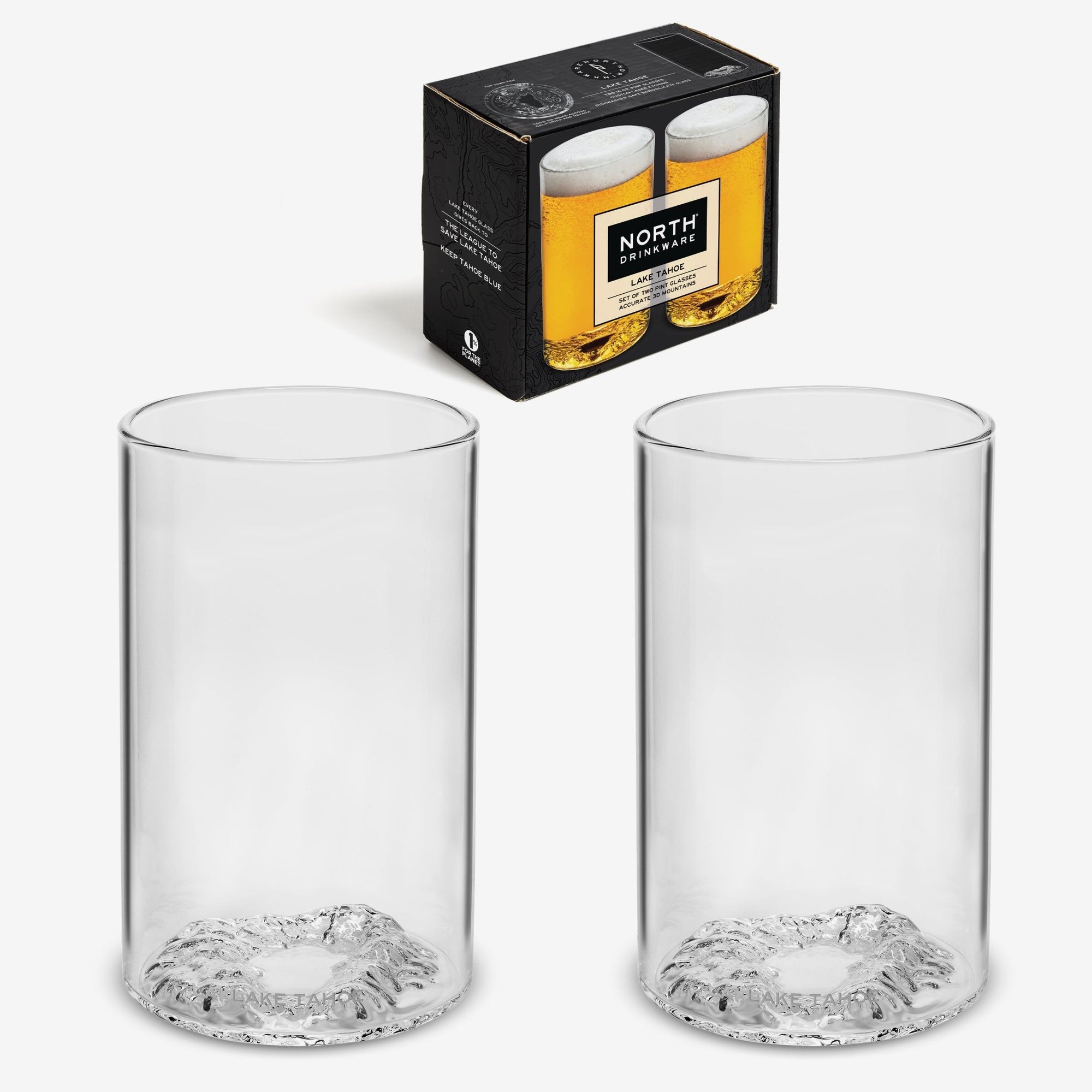 Lake Tahoe Pint Set of 2 - North Drinkware