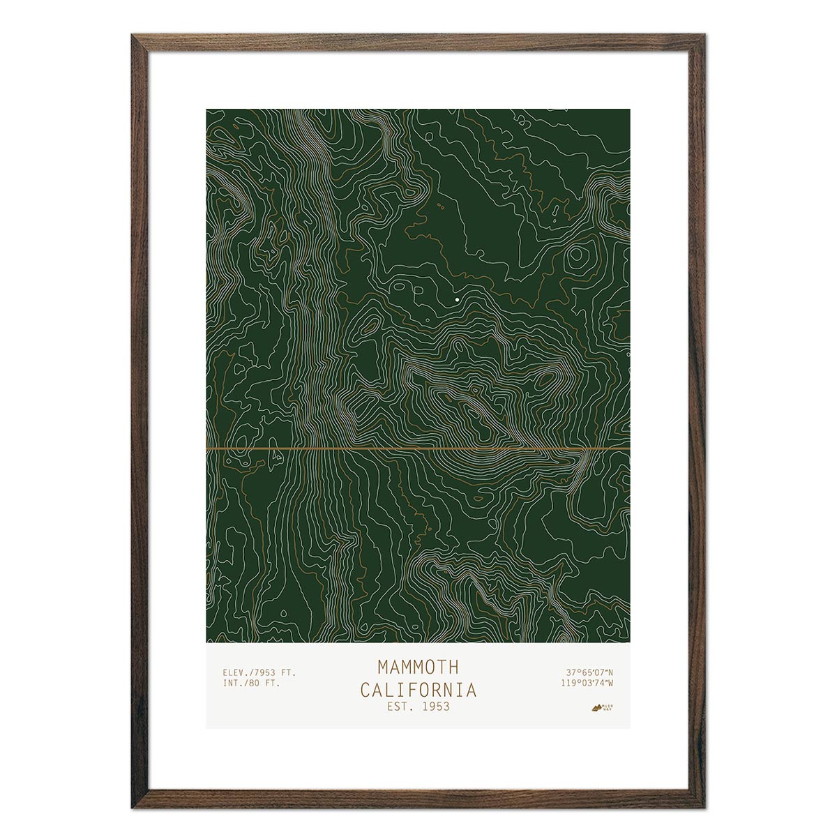 Mammoth, California - No Frame - North Drinkware