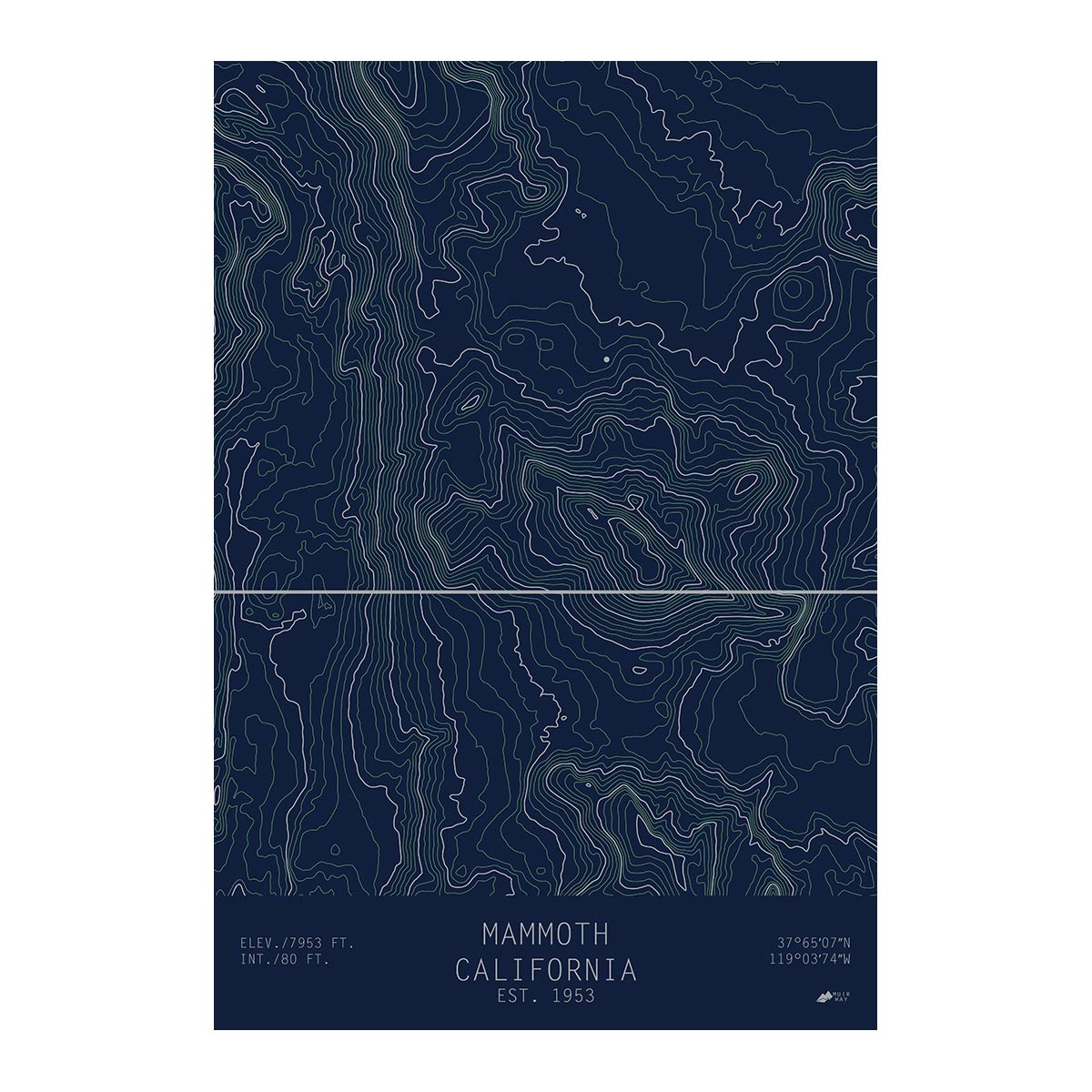 Mammoth, California - No Frame - North Drinkware