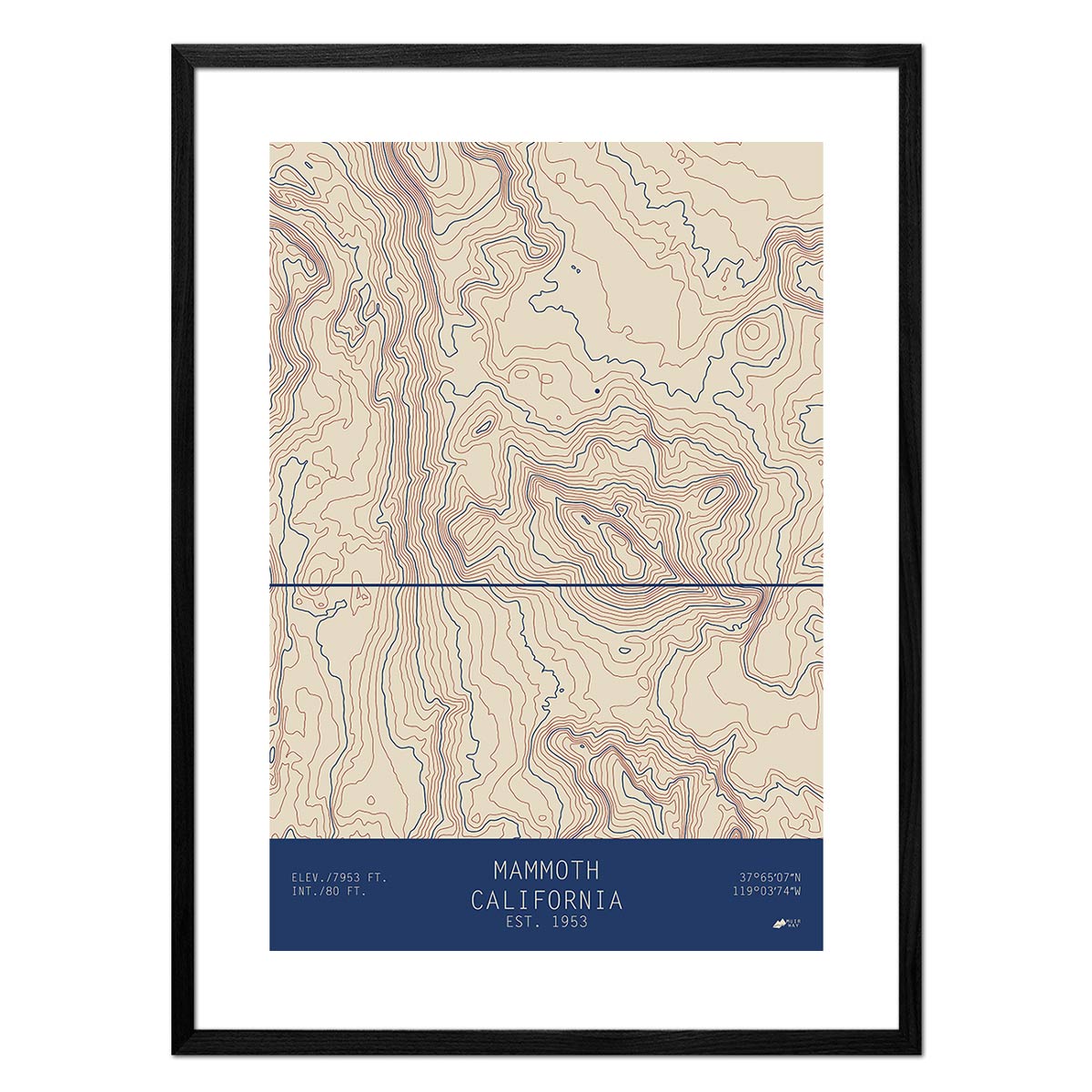 Mammoth, California - No Frame - North Drinkware