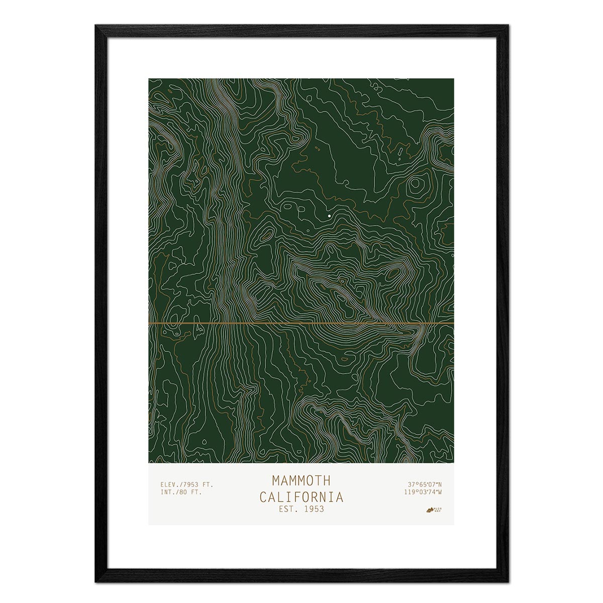 Mammoth, California - No Frame - North Drinkware