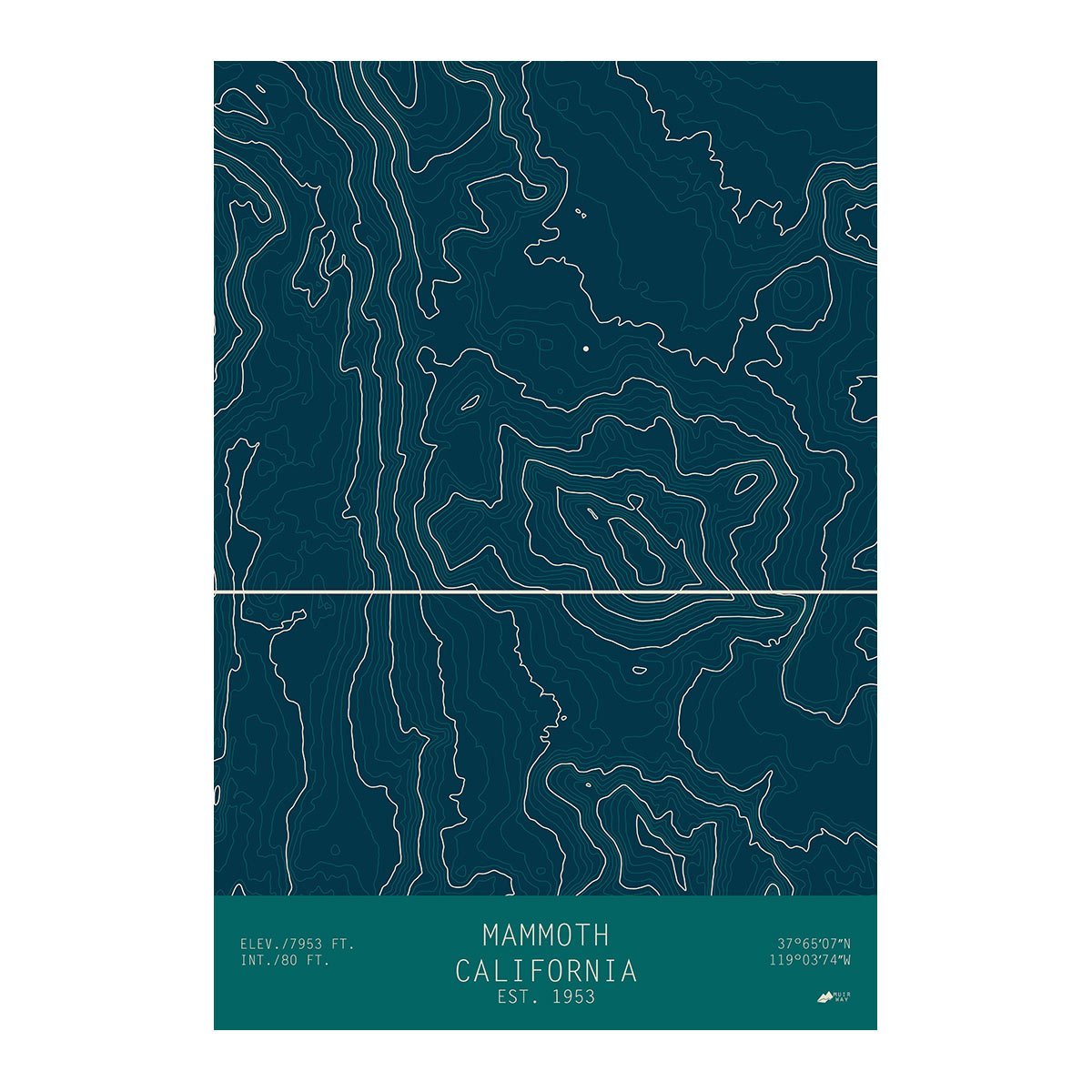 Mammoth, California - No Frame - North Drinkware