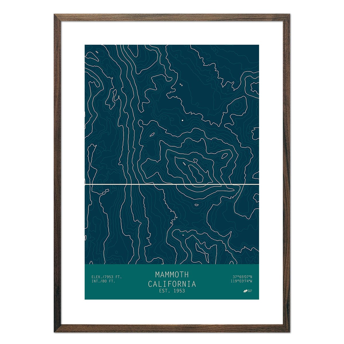 Mammoth, California - No Frame - North Drinkware