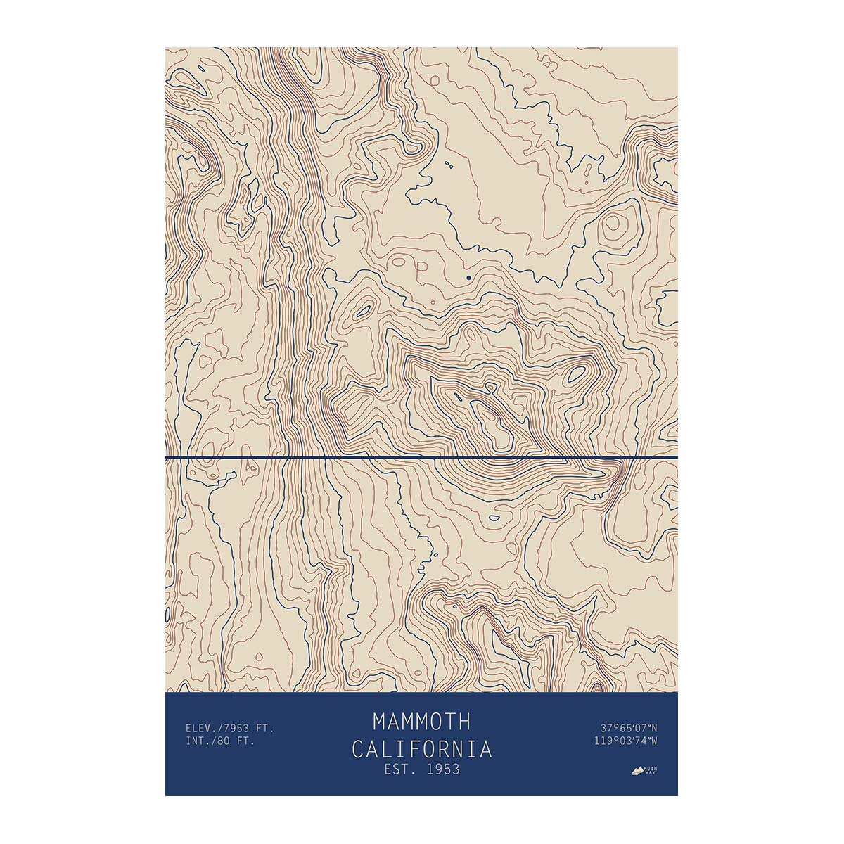Mammoth, California - No Frame - North Drinkware