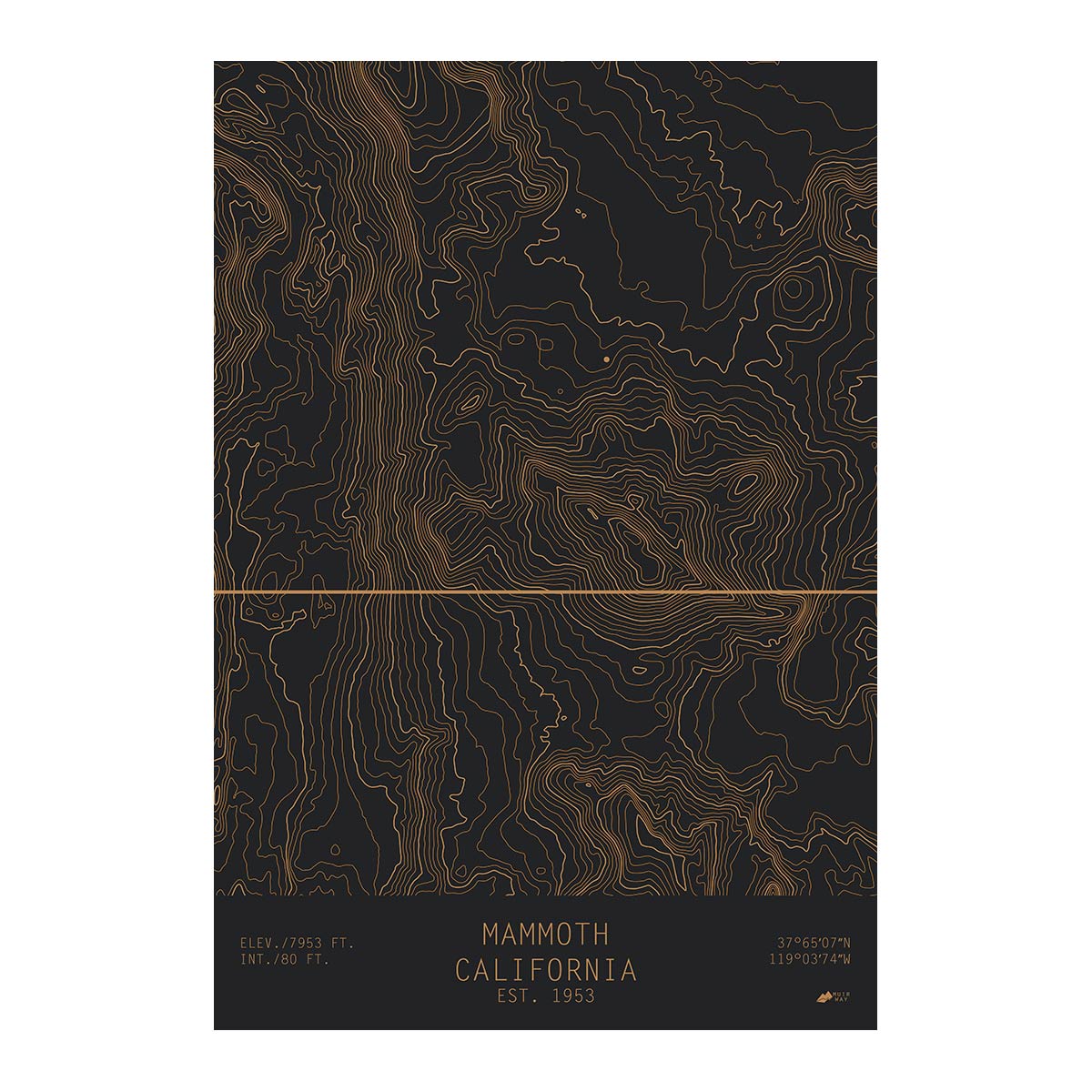 Mammoth, California - No Frame - North Drinkware