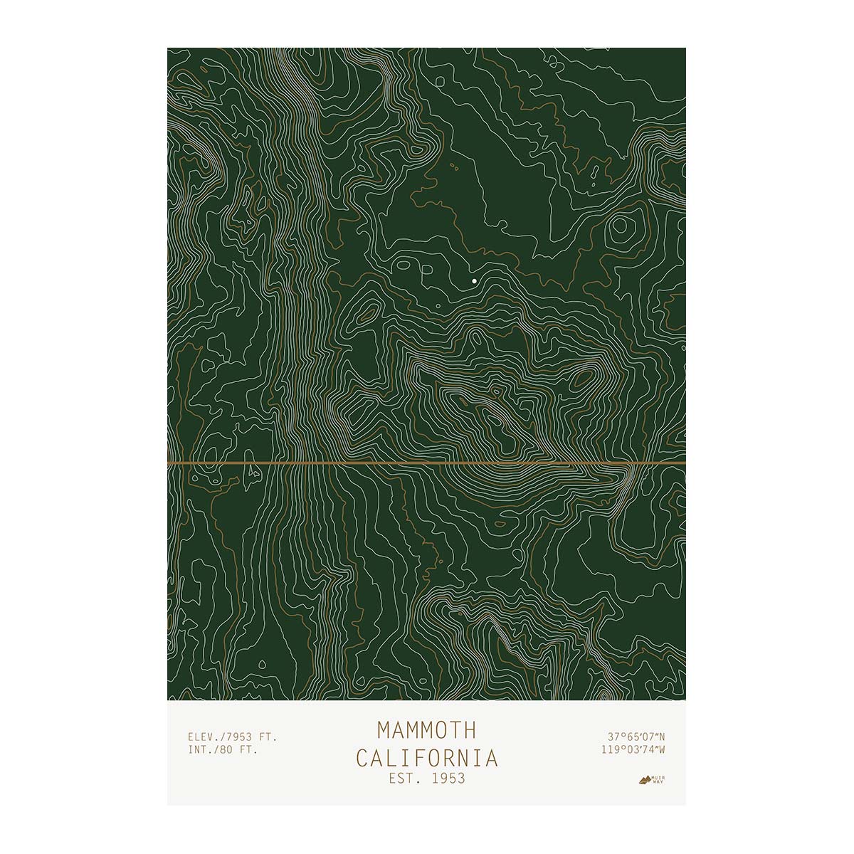 Mammoth, California - No Frame - North Drinkware