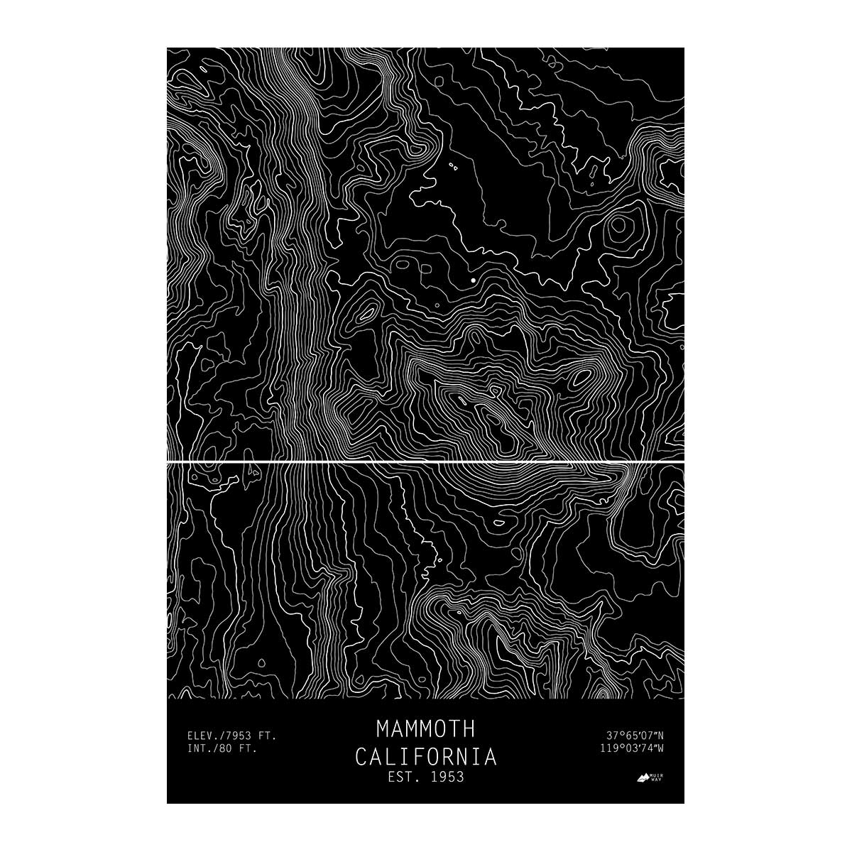 Mammoth, California - No Frame - North Drinkware