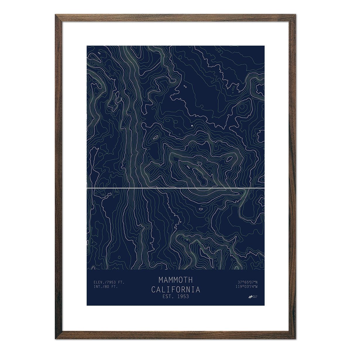 Mammoth, California - No Frame - North Drinkware