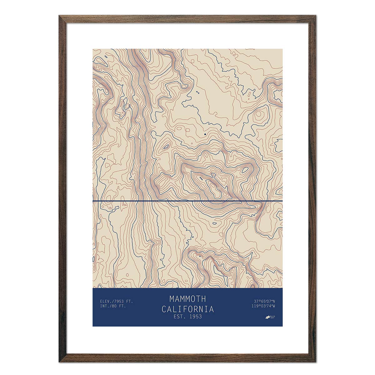 Mammoth, California - No Frame - North Drinkware