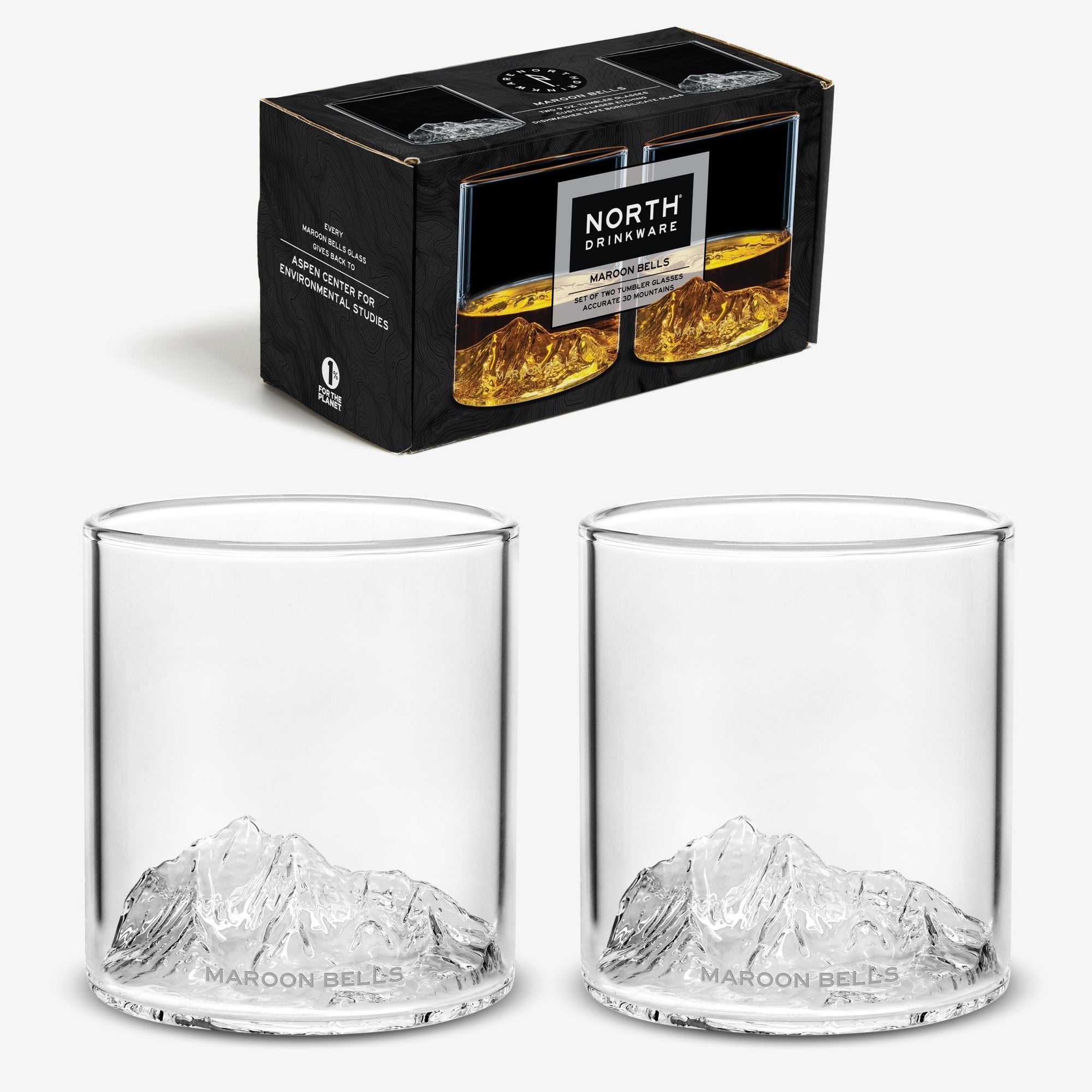 Maroon Bells Tumbler Set of 2 - North Drinkware
