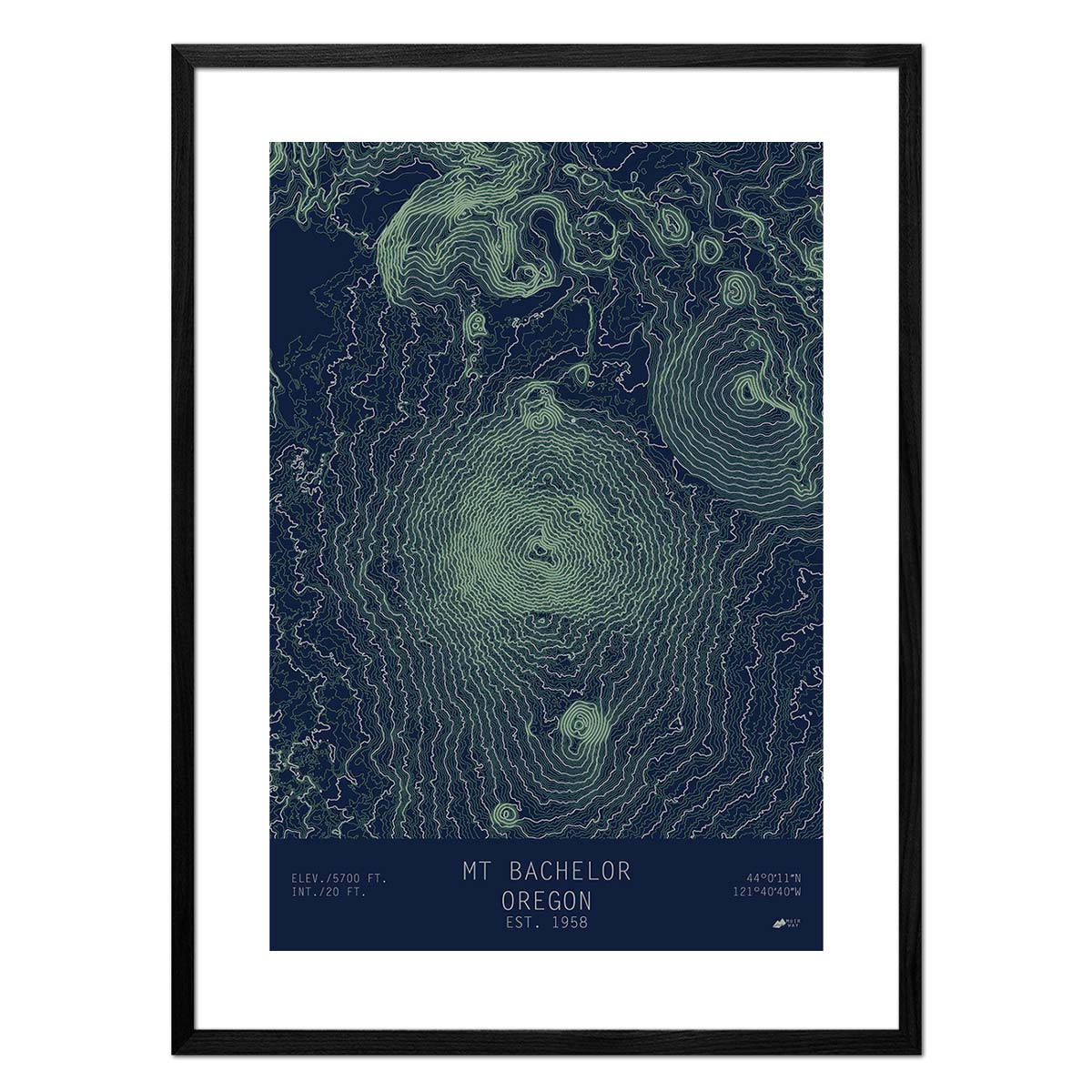 Mount Bachelor, Oregon - No Frame - North Drinkware