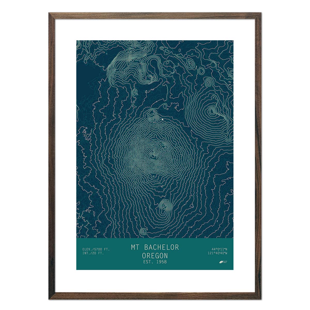Mount Bachelor, Oregon - No Frame - North Drinkware