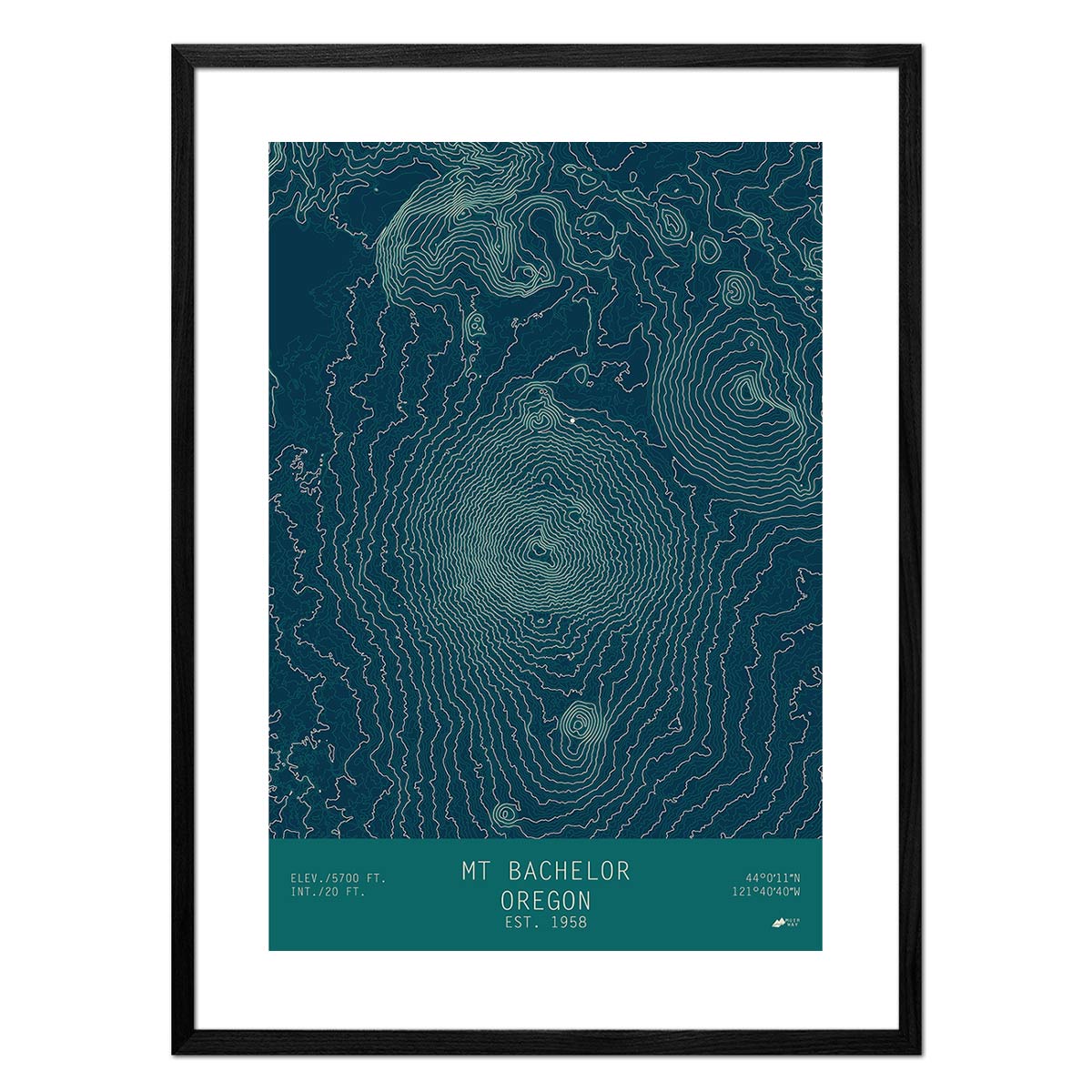Mount Bachelor, Oregon - No Frame - North Drinkware
