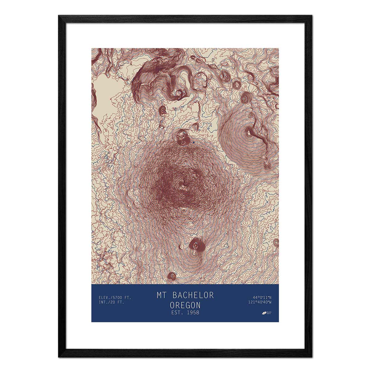 Mount Bachelor, Oregon - No Frame - North Drinkware