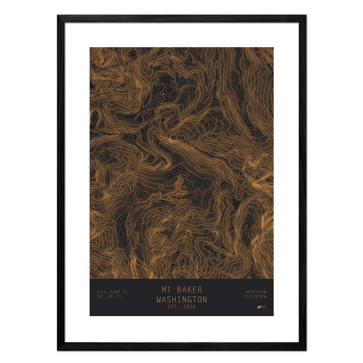 Mount Baker, Washington - No Frame - North Drinkware
