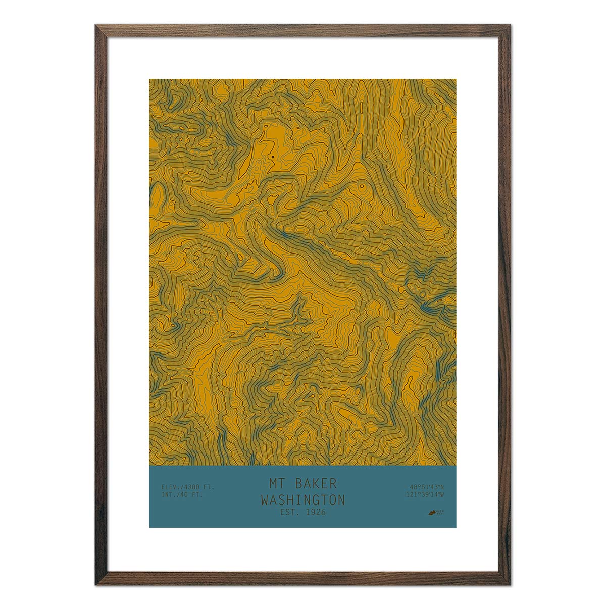 Mount Baker, Washington - No Frame - North Drinkware