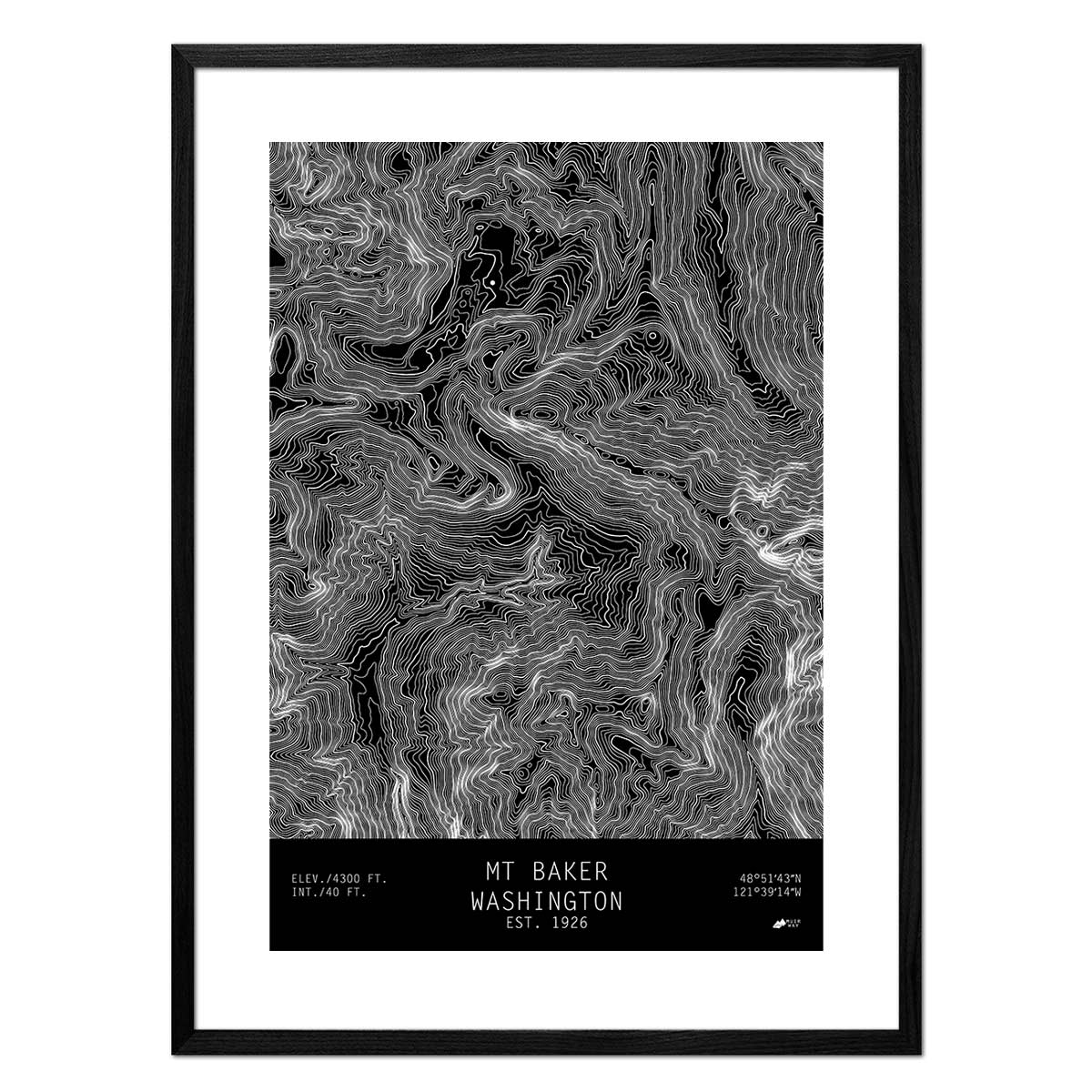 Mount Baker, Washington - No Frame - North Drinkware