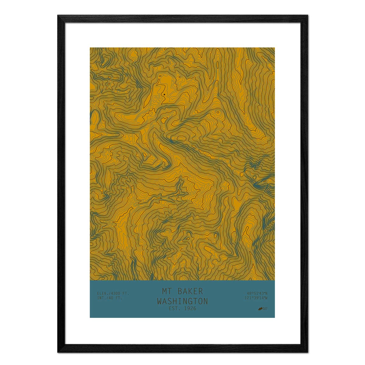 Mount Baker, Washington - No Frame - North Drinkware